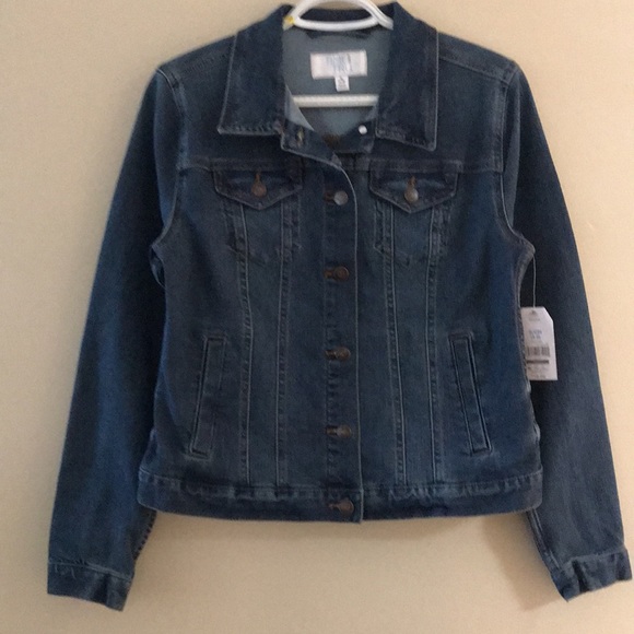 Time and Tru women’s jeans jacket sz small stretch - Picture 5 of 5